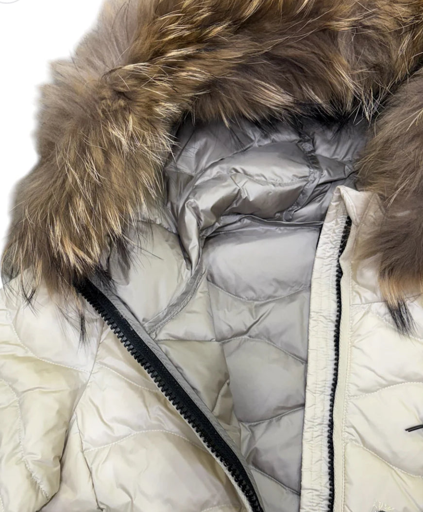 PIUMINO CON BORDO IN PELLICCIA ALDIE - Blauer