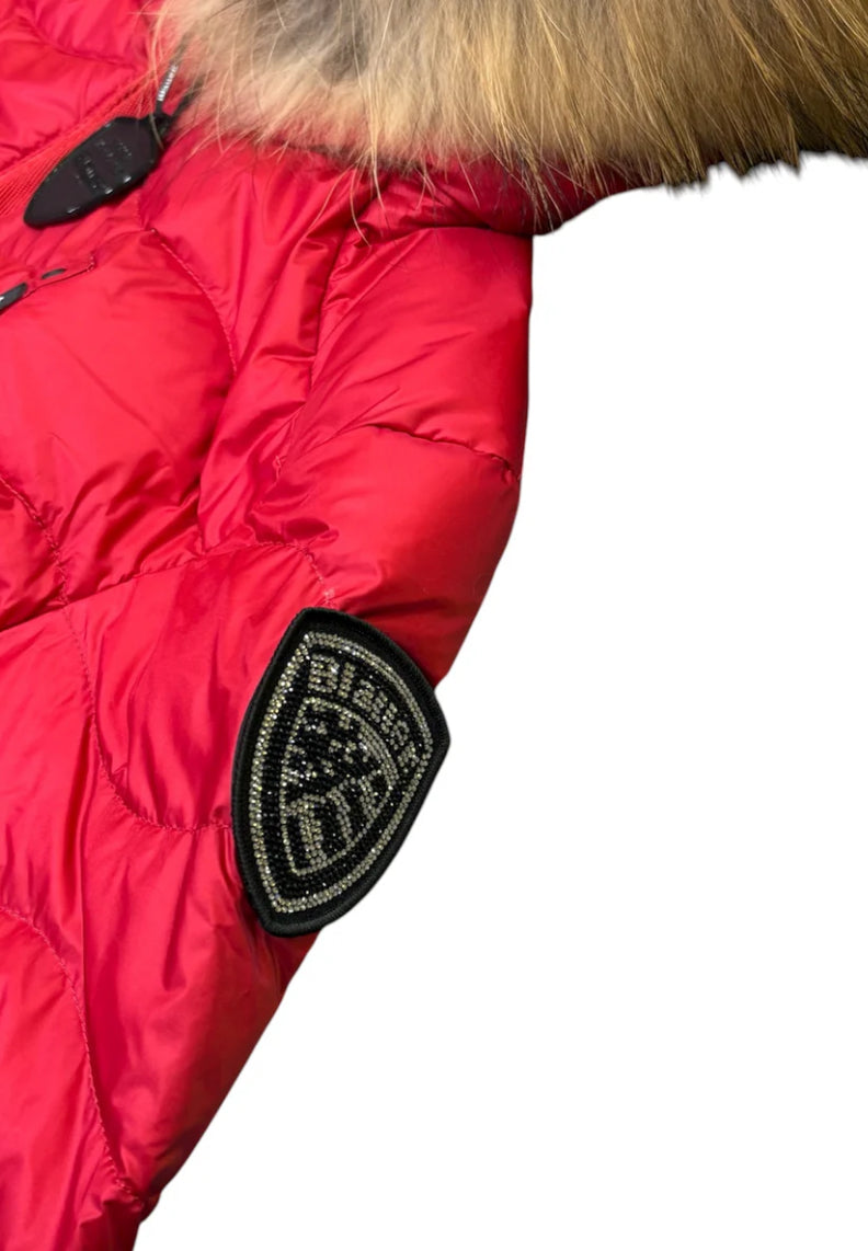 PIUMINO CON BORDO IN PELLICCIA ALDIE - Blauer