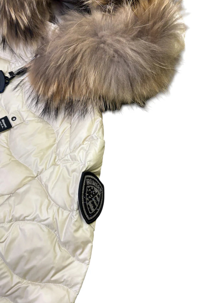 PIUMINO CON BORDO IN PELLICCIA ALDIE - Blauer