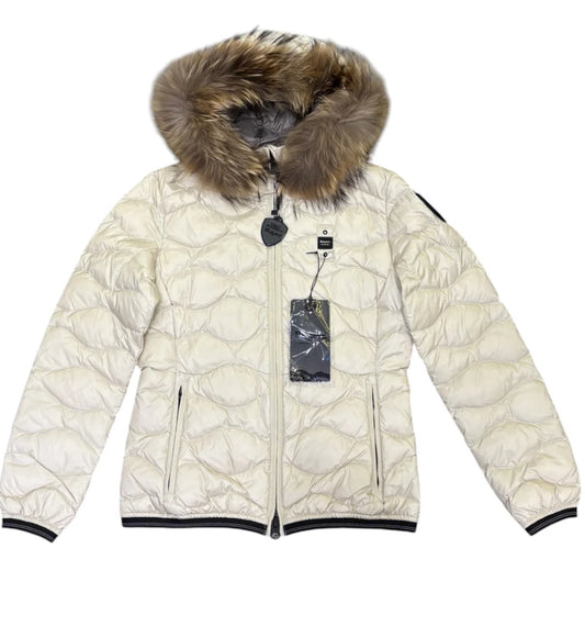 PIUMINO CON BORDO IN PELLICCIA ALDIE - Blauer